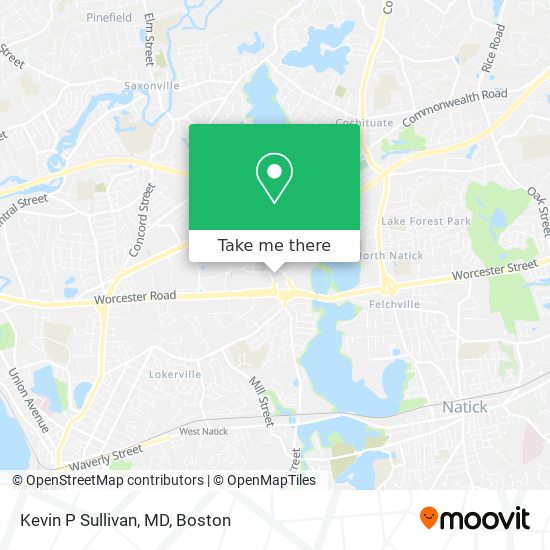 Kevin P Sullivan, MD map