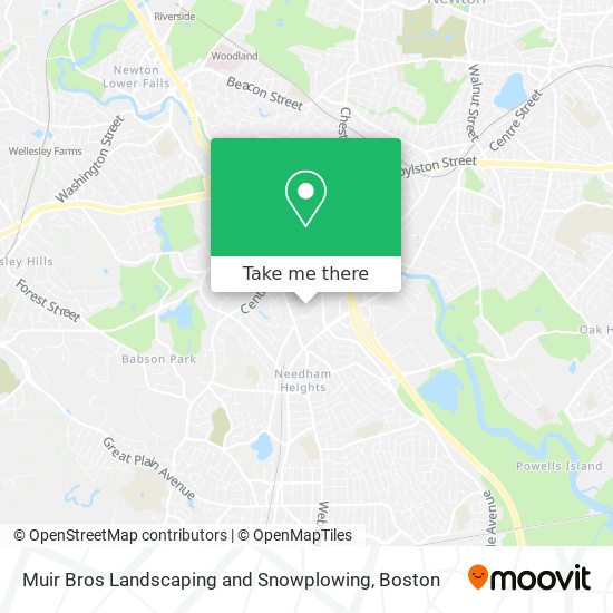 Muir Bros Landscaping and Snowplowing map