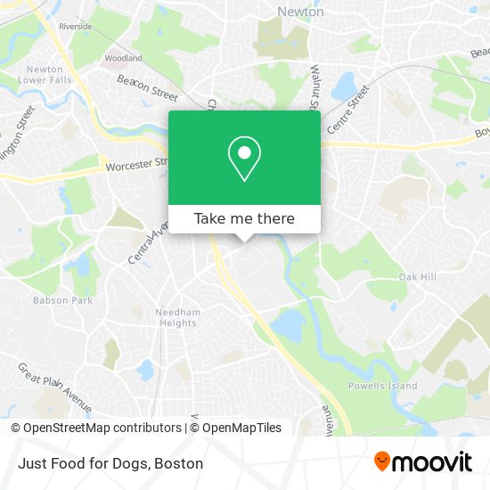 Just Food for Dogs map