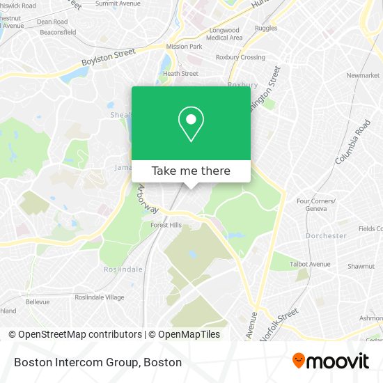 Mapa de Boston Intercom Group