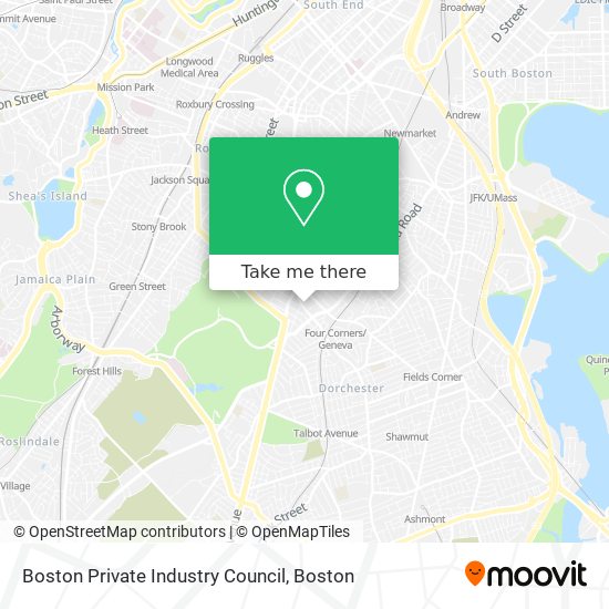 Mapa de Boston Private Industry Council