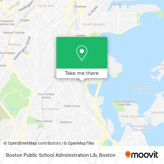 Boston Public School Administration Lib map