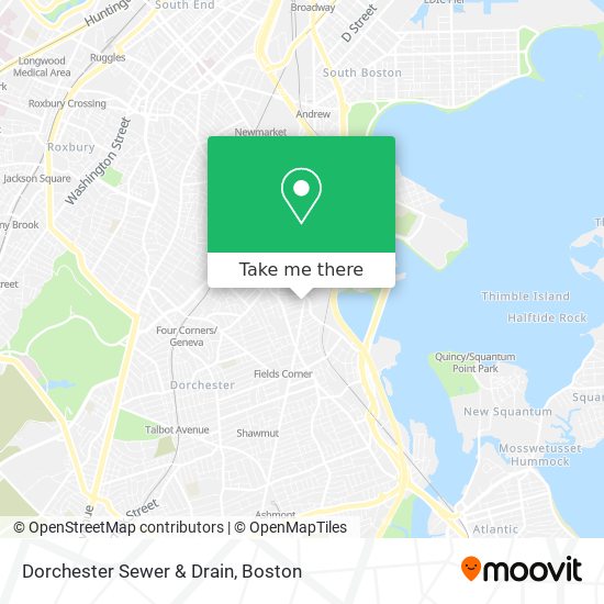Dorchester Sewer & Drain map
