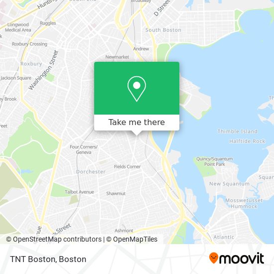 Mapa de TNT Boston