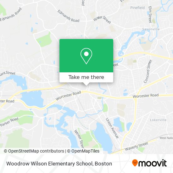 Woodrow Wilson Elementary School map