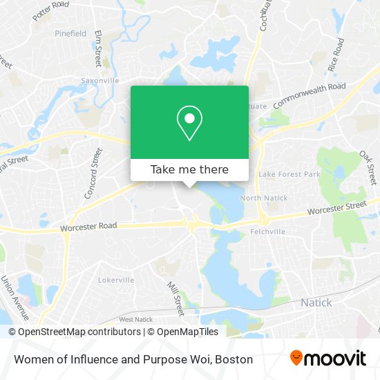 Women of Influence and Purpose Woi map