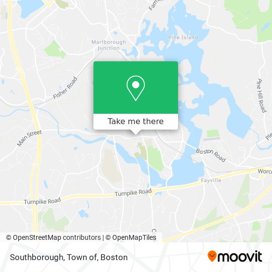 Southborough, Town of map