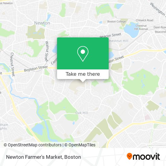 Newton Farmer's Market map