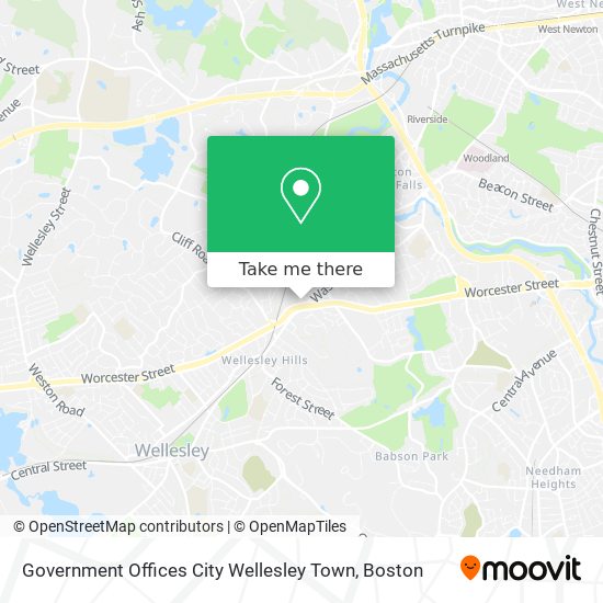 Mapa de Government Offices City Wellesley Town