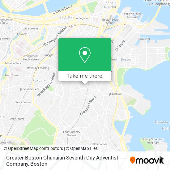 Mapa de Greater Boston Ghanaian Seventh-Day Adventist Company
