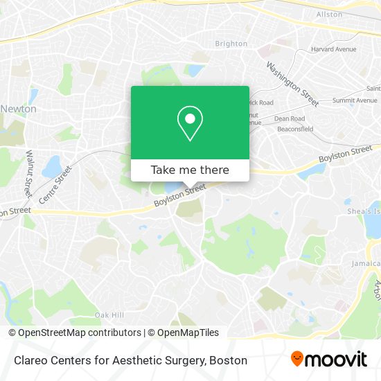 Mapa de Clareo Centers for Aesthetic Surgery