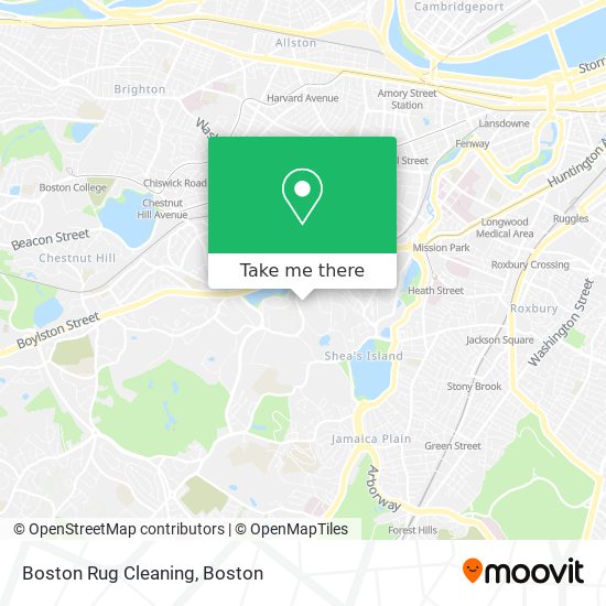Mapa de Boston Rug Cleaning