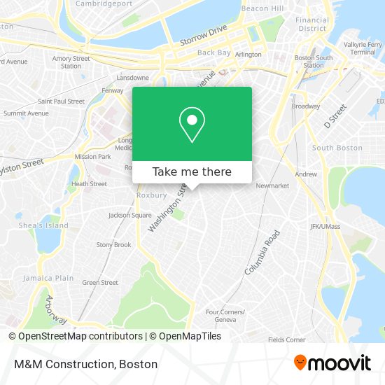 Mapa de M&M Construction