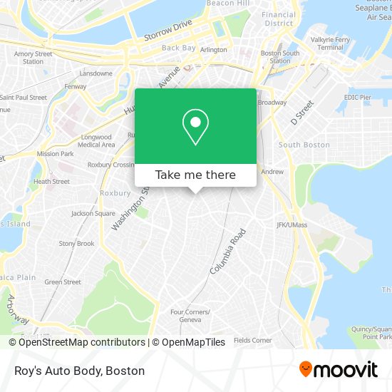 Mapa de Roy's Auto Body