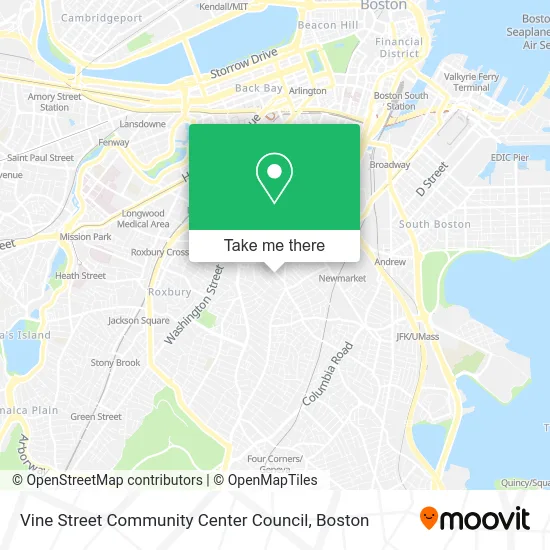 Vine Street Community Center Council map