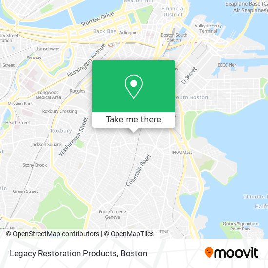 Mapa de Legacy Restoration Products