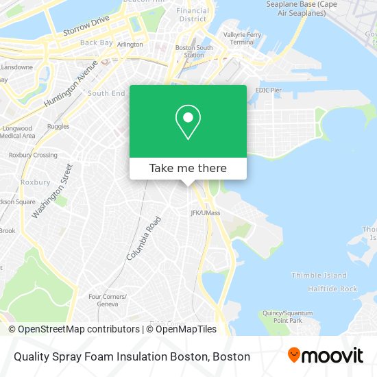 Quality Spray Foam Insulation Boston map