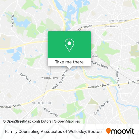Mapa de Family Counseling Associates of Wellesley