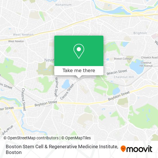 Mapa de Boston Stem Cell & Regenerative Medicine Institute