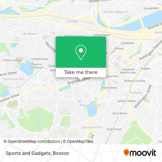 Sports and Gadgets map