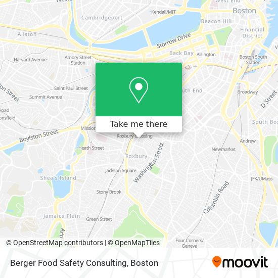 Berger Food Safety Consulting map