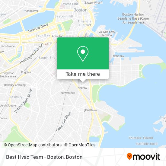 Best Hvac Team - Boston map