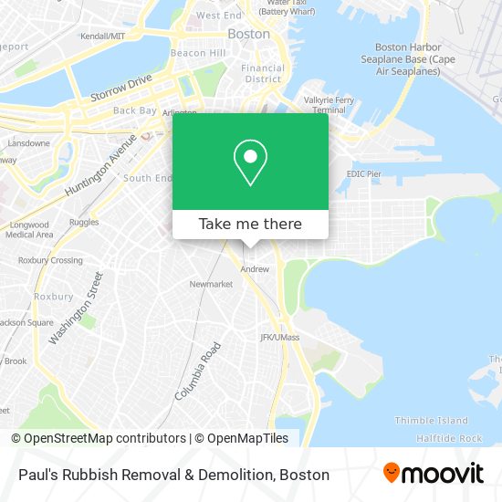 Paul's Rubbish Removal & Demolition map