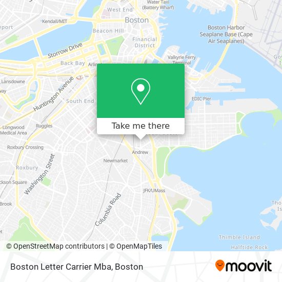 Boston Letter Carrier Mba map