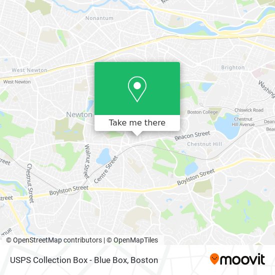 USPS Collection Box - Blue Box map