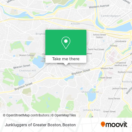 Junkluggers of Greater Boston map