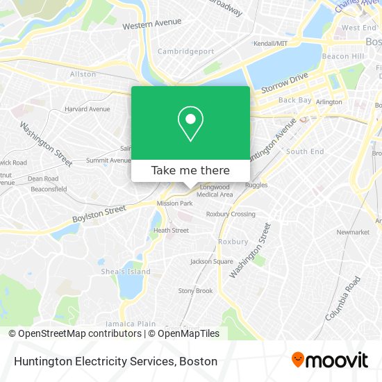 Huntington Electricity Services map