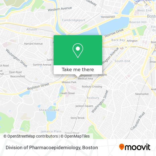 Mapa de Division of Pharmacoepidemiology