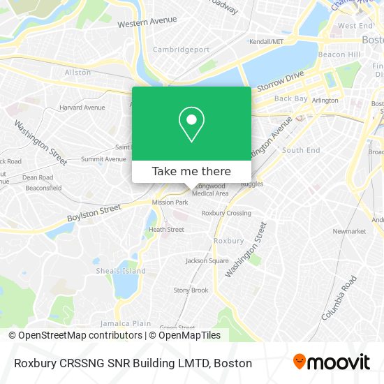 Mapa de Roxbury CRSSNG SNR Building LMTD