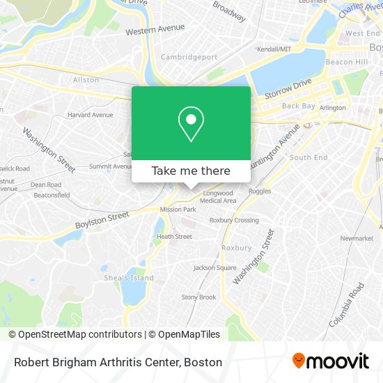 Robert Brigham Arthritis Center map