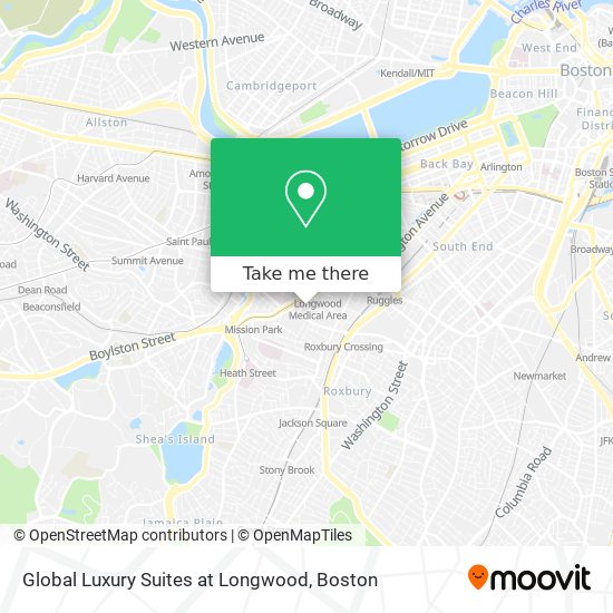 Global Luxury Suites at Longwood map