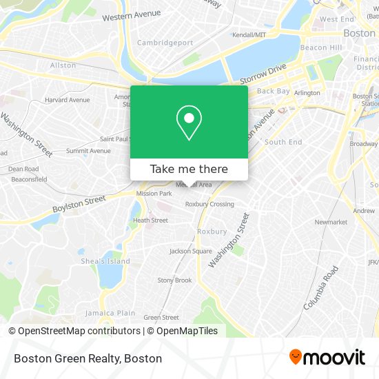 Mapa de Boston Green Realty