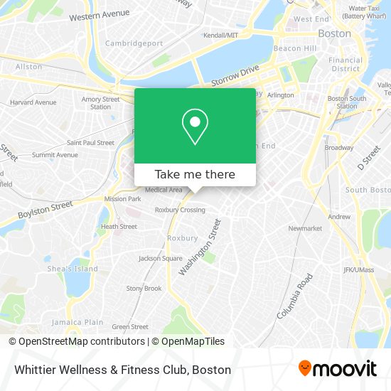 Whittier Wellness & Fitness Club map