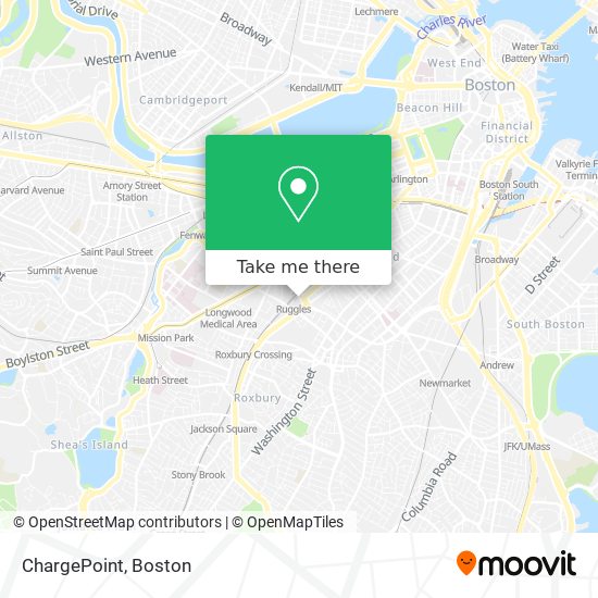 Mapa de ChargePoint