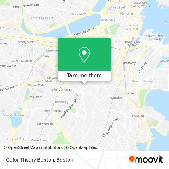 Mapa de Color Theory Boston