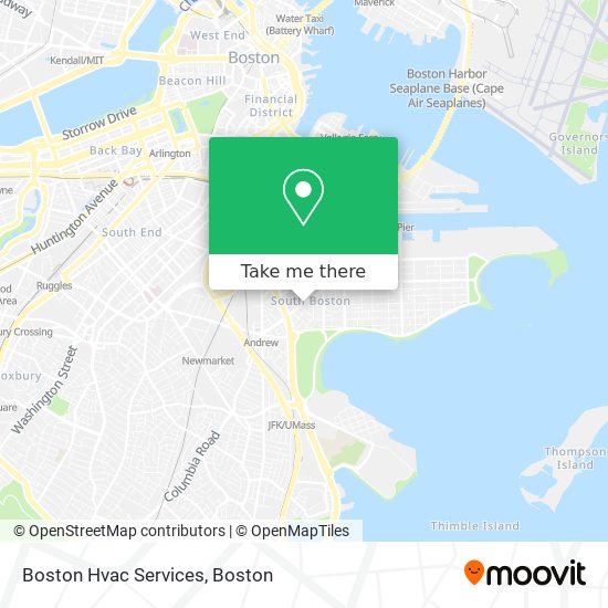 Mapa de Boston Hvac Services