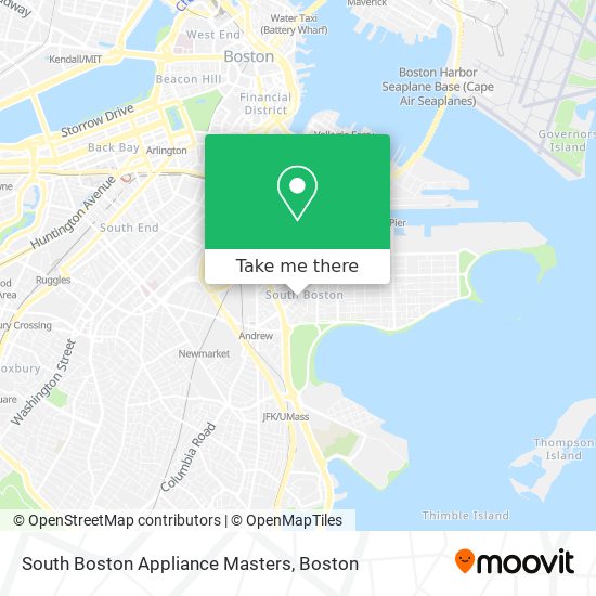 South Boston Appliance Masters map