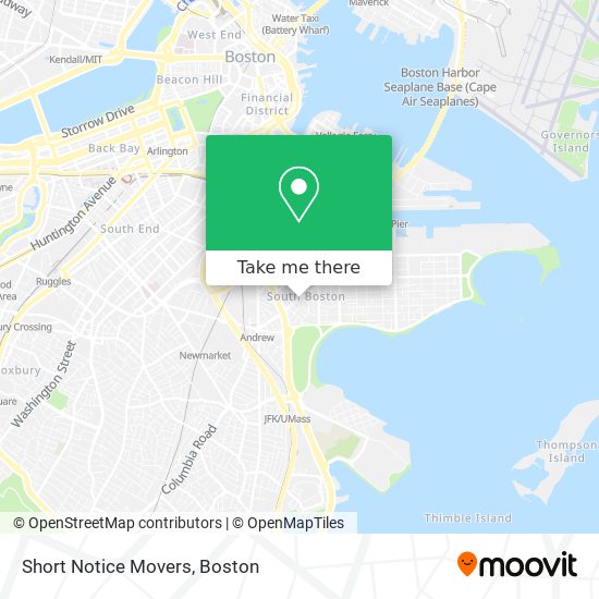 Mapa de Short Notice Movers