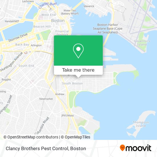 Clancy Brothers Pest Control map