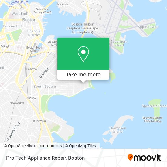 Pro Tech Appliance Repair map