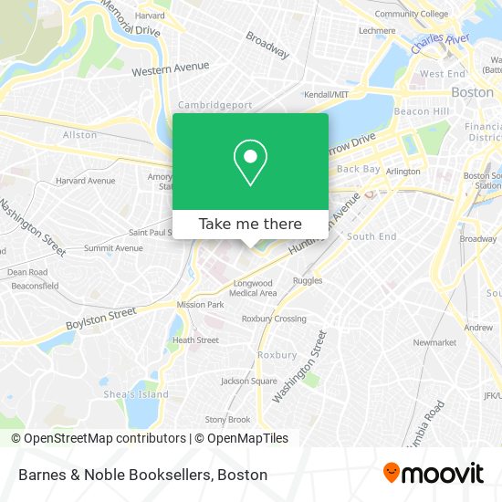 Barnes & Noble Booksellers map