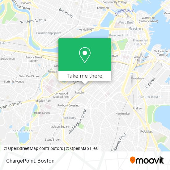 Mapa de ChargePoint