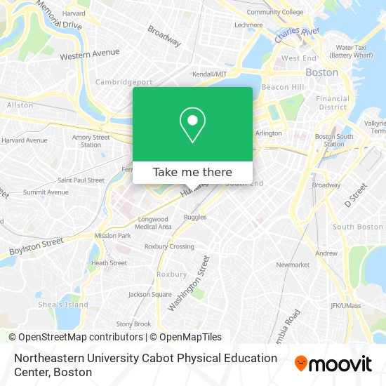 Northeastern University Cabot Physical Education Center map