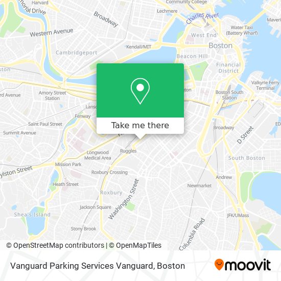 Mapa de Vanguard Parking Services Vanguard