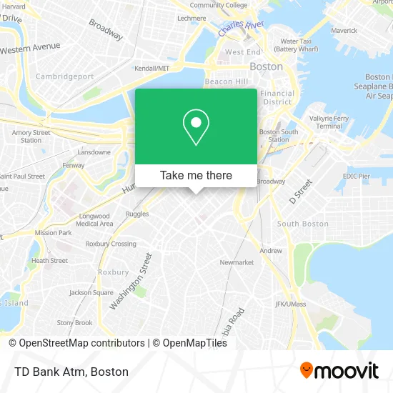 TD Bank Atm map