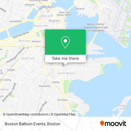 Mapa de Boston Balloon Events